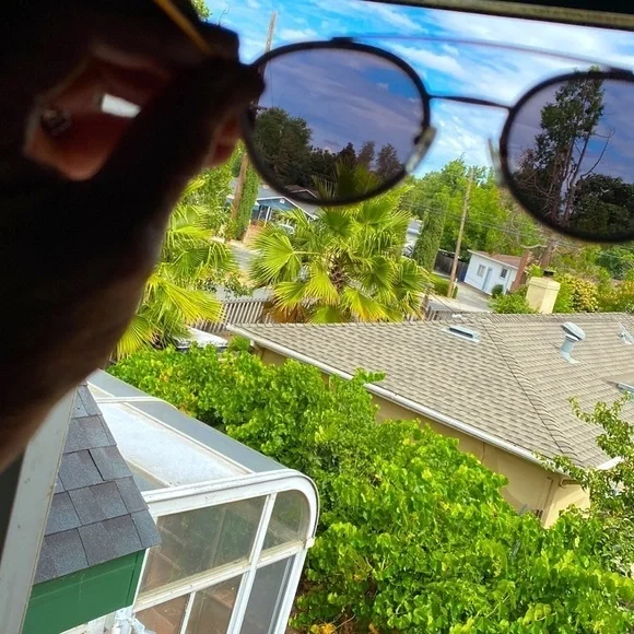 NWOT GLASSING “THE EDDY SUNGLASSES STEEL & ACETATE FRAMES WITH GREY LENSES - Picture 6 of 6